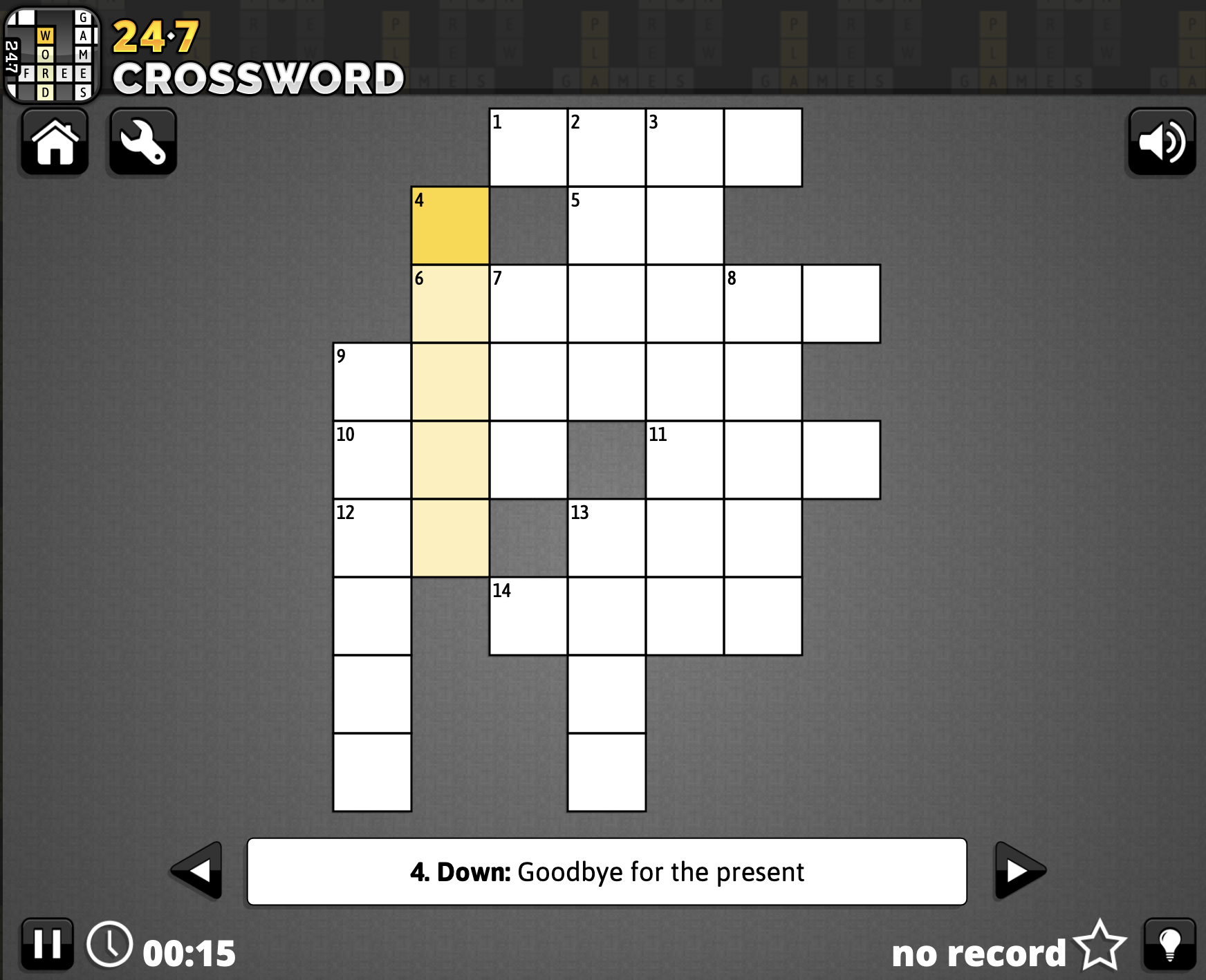 Crossword whitebox